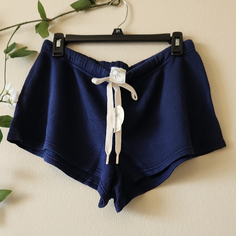 aerie - NWT Navy Stretch Flex Terry Shorts - L